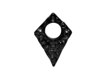 PÊNDULO LOSANGO MARTELADO PVD BLACK MAGNÉTICO – 4MM