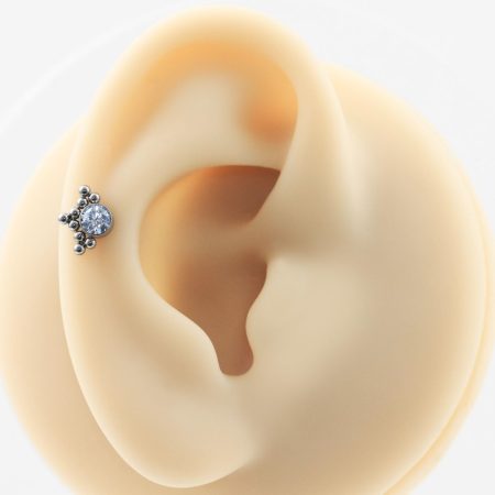 LABRET TITÂNIO R/I INDIANO C/ PEDRA