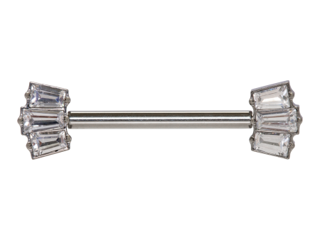 MAMILO TITÂNIO PUSH PIN CLUSTER 3 ZIRCÔNIAS – 1.6 X 16MM
