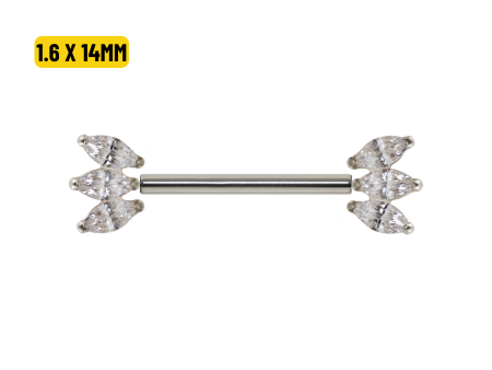 MAMILO TITÂNIO PUSH PIN C/ ZIRCÔNIA – 1.6 X 14MM