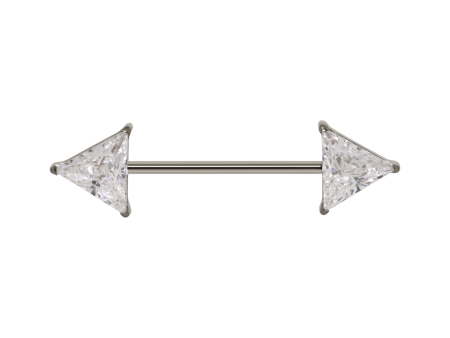 MAMILO TITÂNIO R/I TRIÂNGULO C/ ZIRCÔNIA – 1.2 X 16MM