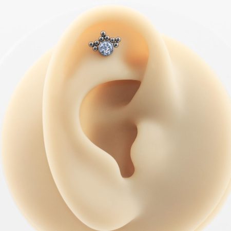LABRET TITÂNIO R/I INDIANO C/ PEDRA