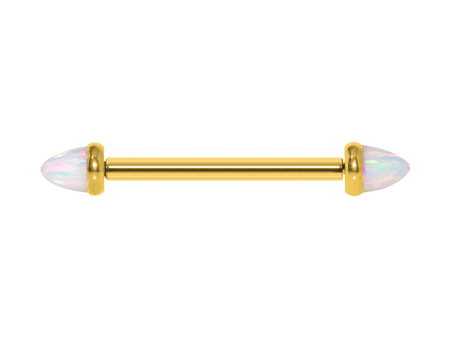 MAMILO TITÂNIO PVD R/I C/ OPALA BOREAL – 1.2 X 16MM