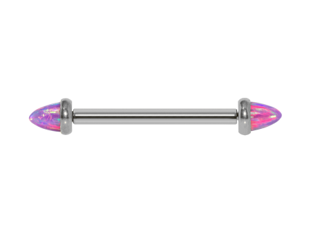 MAMILO TITÂNIO R/I C/ OPALA LILÁS – 1.2 X 16MM