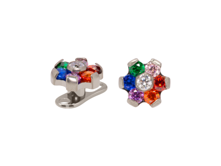 MICRODERMAL TITÂNIO FLOR C/ ZIRCÔNIA COLORIDA – 5MM