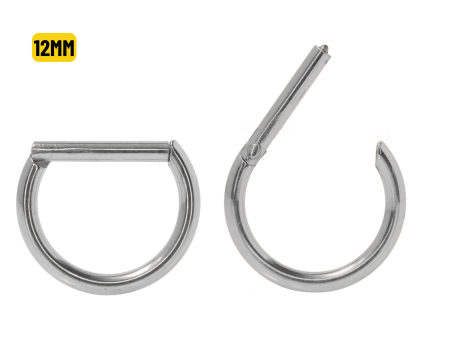 MEIA ARGOLA CLICKER TITÂNIO – 12MM