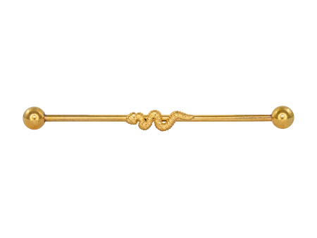 MEGABELL TRANSVERSAL AÇO PVD GOLD COBRA