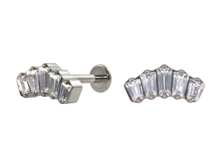 LABRET TITÂNIO R/I COROA C/ PEDRA