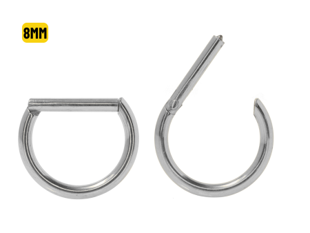 MEIA ARGOLA CLICKER TITÂNIO – 8MM