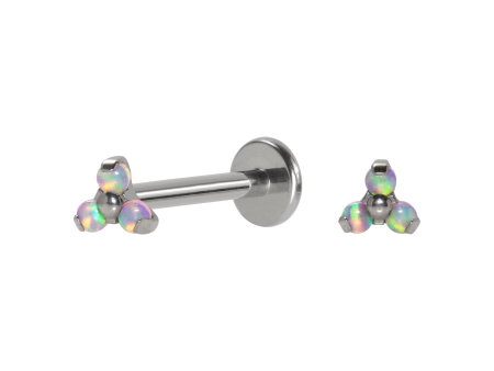 LABRET TITÂNIO R/I TRINITY C/ OPALA – LILÁS