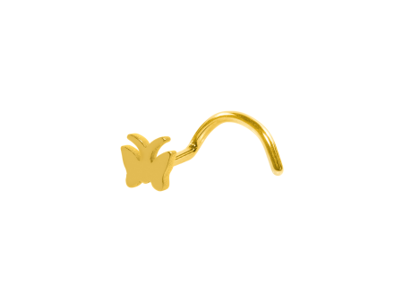 NOSTRIL TITÂNIO PVD GOLD BORBOLETA – 0.8MM