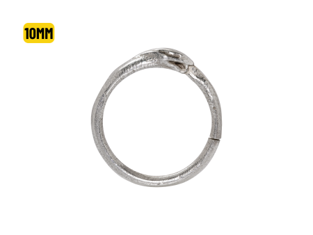 ARGOLA PRATA TORÇÃO COBRA – 10MM
