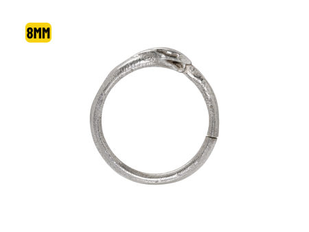ARGOLA PRATA TORÇÃO COBRA – 8MM