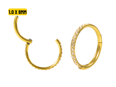 SEGMENTO CLICKER AÇO PVD C/ ZIRCÔNIA – 1.0 X 8MM
