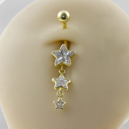 BANANA BELL PENDURICALHO 3 ESTRELAS – UP128 (BANHADO A OURO)