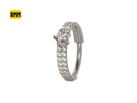 SEGMENTO CLICKER TITÂNIO C/ ZIRCÔNIA DUPLA ESTRELA – 8MM