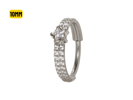 SEGMENTO CLICKER TITÂNIO C/ ZIRCÔNIA DUPLA ESTRELA – 10MM