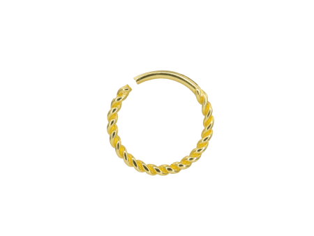 ARGOLA TORÇÃO CORDÃO NÁUTICO P157 – BANHADO A OURO