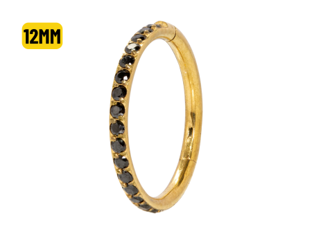 SEGMENTO CLICKER AÇO PVD C/ ZIRCÔNIA BLACK – 1.2 X 12MM