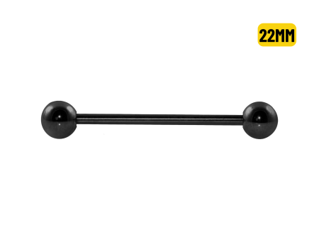 BARBELL PVD BLACK – 1.6 X 22 X 5MM