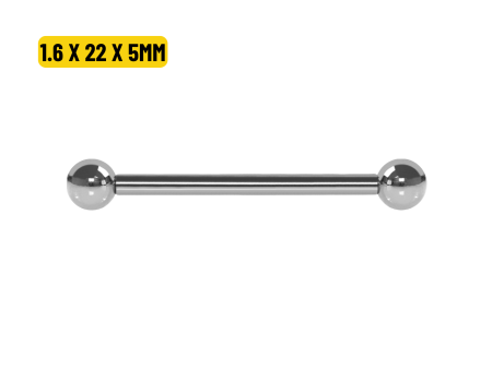 BARBELL AÇO – 1.6 X 22 X 5MM