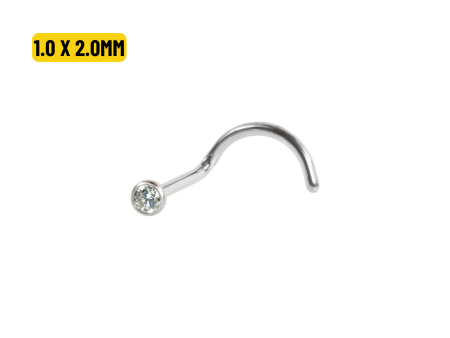 NOSTRIL AÇO C/ ZIRCÔNIA CRAV. INGLESA – 1.0 X 2.0MM
