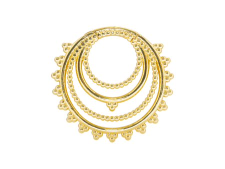 PÊNDULO CLICKER AÇO PVD GOLD INDIANO 4 ARGOLAS – 4MM