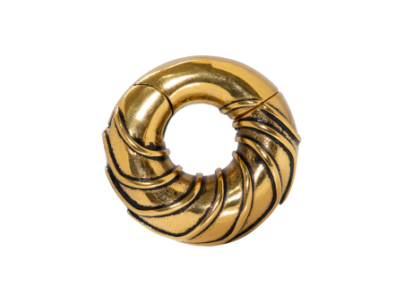 PÊNDULO LISTRADO AÇO PVD GOLD MAGNÉTICO – 6MM
