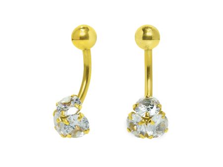 BANANA BELL 3 PEDRAS – UP101 (BANHADO A OURO)