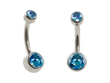 BANANA BELL TITÂNIO R/I FLAT C/ ZIRCÔNIA – AZUL