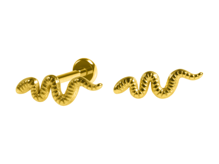 LABRET AÇO PVD GOLD R/I COBRA