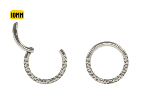 SEGMENTO CLICKER TITÂNIO FRONTAL MARTELADO – 10MM