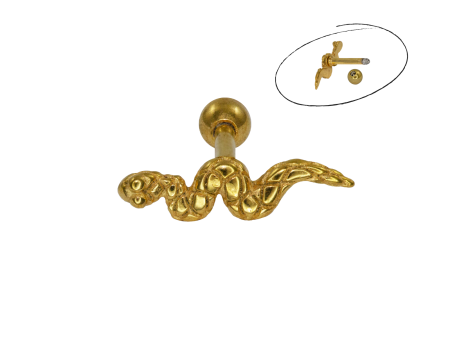 MICRO RETO AÇO PVD GOLD COBRA – MOD3