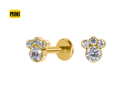 LABRET TITÂNIO R/I PATINHA MINI – PVD GOLD