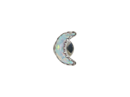 LABRET TITÂNIO R/I LUA C/ OPALA – BOREAL