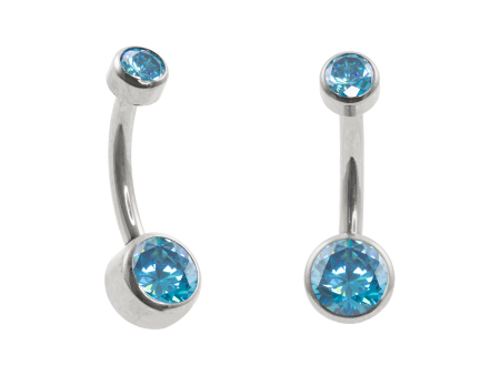 BANANA BELL AÇO R/I FLAT C/ ZIRCÔNIA – AZUL