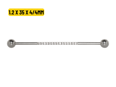 TRANSVERSAL TITÂNIO R/I CRAVEJADO C/ ZIRCÔNIA – 1.2MM