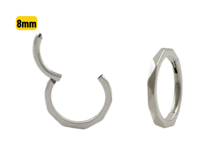 SEGMENTO CLICKER TITÂNIO LAPIDADO – 8MM