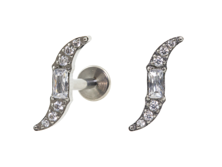 LABRET TITÂNIO R/I S C/ PEDRA
