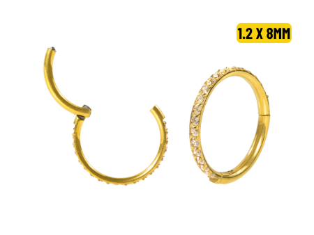 SEGMENTO CLICKER TITÂNIO PVD C/ ZIRCÔNIA – 1.2 X 8MM