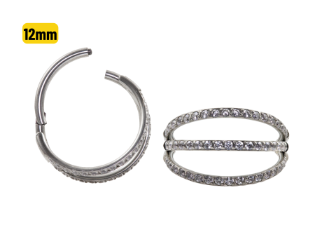 SEGMENTO CLICKER AÇO 3 FILEIRAS C/ ZIRCÔNIA – 12MM