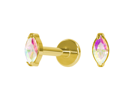 LABRET TITÂNIO PVD R/I PONTO DE LUZ BOREAL – 2 /4.5MM