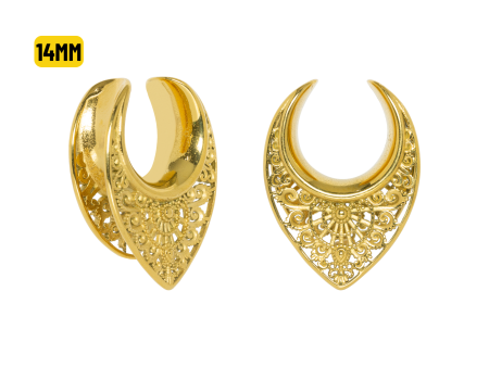 ALARGADOR PÊNDULO AÇO PVD GOLD – 14MM