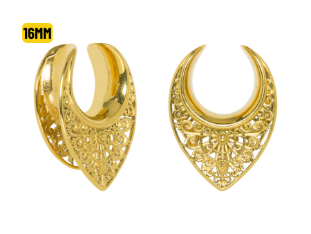 ALARGADOR PÊNDULO AÇO PVD GOLD – 16MM