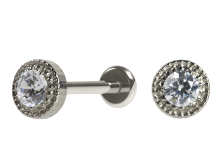 LABRET TITÂNIO R/I INDIANO C/ ZIRCÔNIA