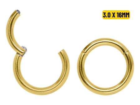 SEGMENTO CLICKER TITÂNIO PVD GOLD – 3.0 X 16MM