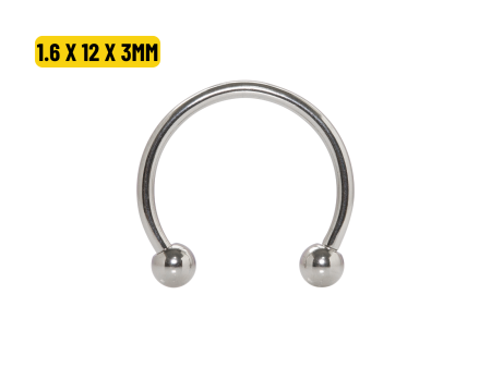 FERRADURA AÇO – 1.6 X 12 X 3MM