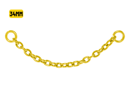 CORRENTE AVULSA TITÂNIO PVD GOLD – 34MM