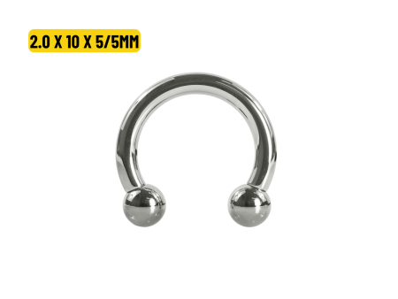FERRADURA TITÂNIO R/INTERNA – 2.0 X 10 X 5/5MM