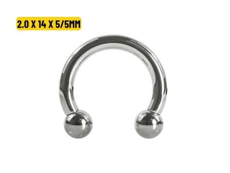 FERRADURA TITÂNIO R/INTERNA – 2.0 X 14 X 5/5MM